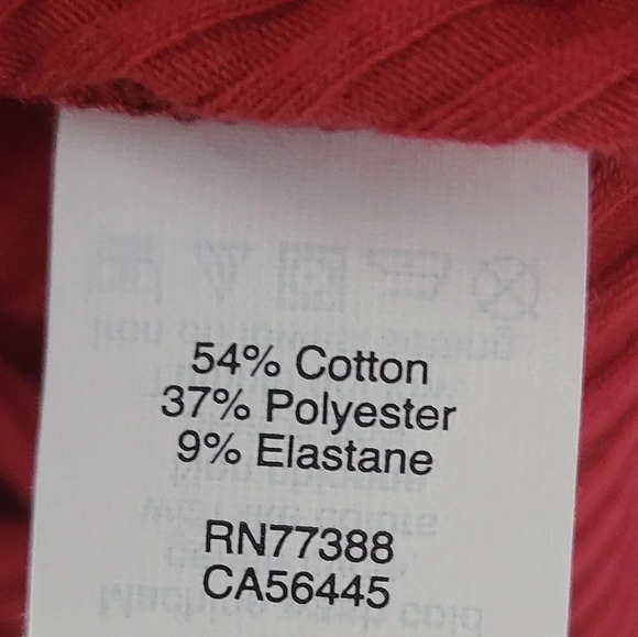 Madewell Red Ribbed Sleeveless Tank Dress L - Picture 8 of 9